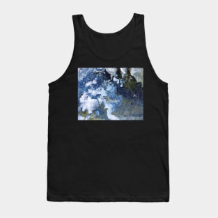 Abstract Nature Acrylic Pour Painting Tank Top